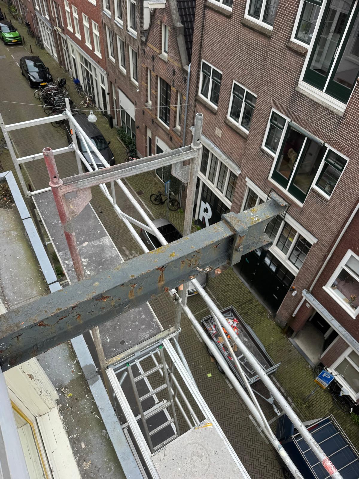 Steigerdetail Eerste Looiersdwarsstraat Amsterdam